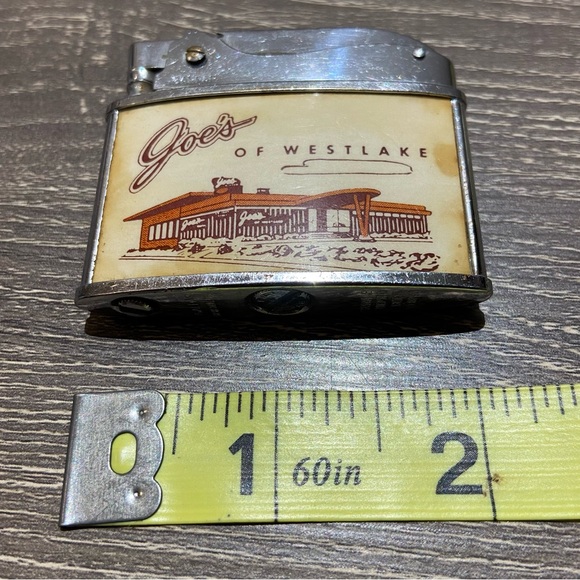 VINTAGE GALPAR FLAT AD LIGHTER Joe’s Of Westlake 2” - Picture 9 of 9